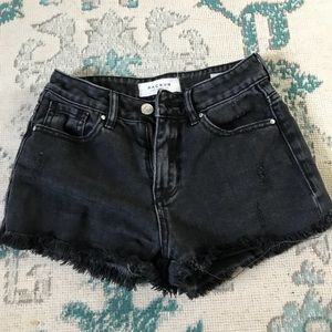 Pacsun black cut off shorts